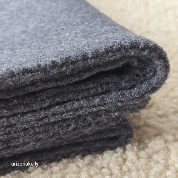 Wool Cashmere Grey Woven Scarf--Possibly Toteme